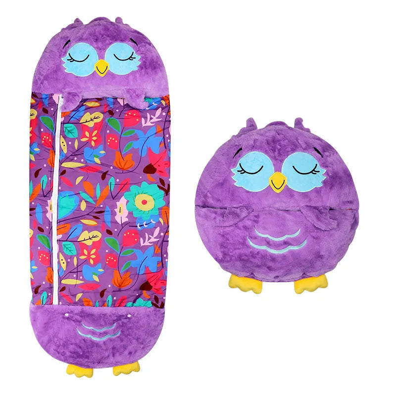 CozyDreamzz Slaapzak & Knuffel in Eén – Warme Kinder Slaapoplossing met Schattige Dierenontwerpen