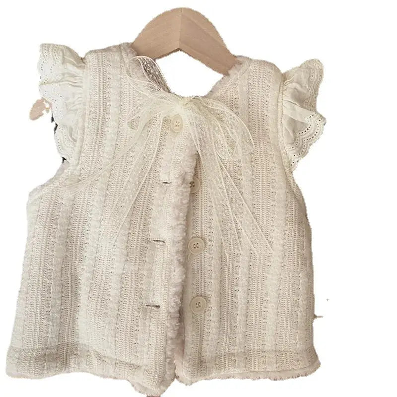 Lamswollen Pluche Vest zonder Mouwen voor kids