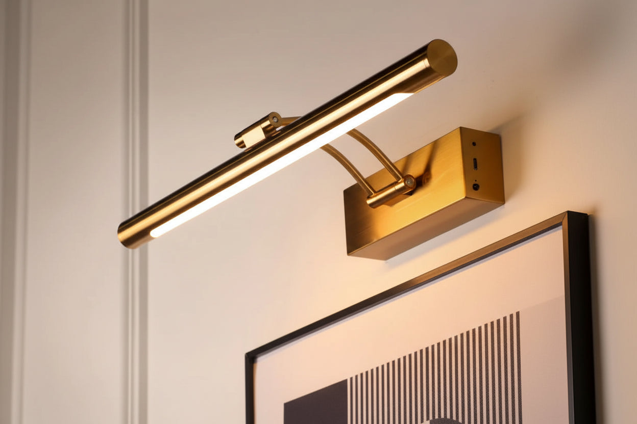 ArtGlow Pro LED Wandlamp voor Schilderijen – Draadloos Oplaadbaar, Dimbaar, Met Afstandsbediening