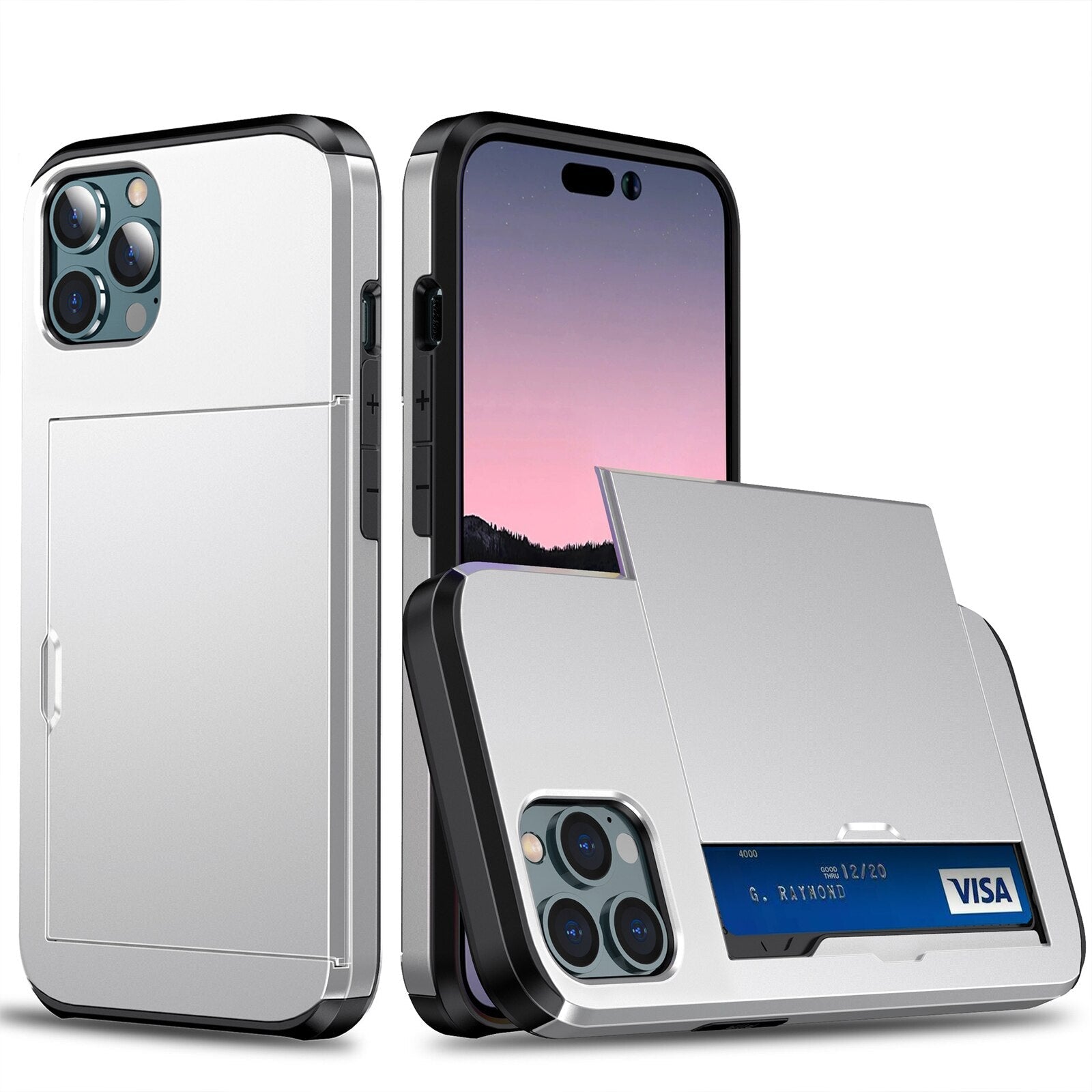 MobuLux | iPhone Portemonnee Hoesje | Luxe Telefoonhoes met Kaartvak en Bescherming
