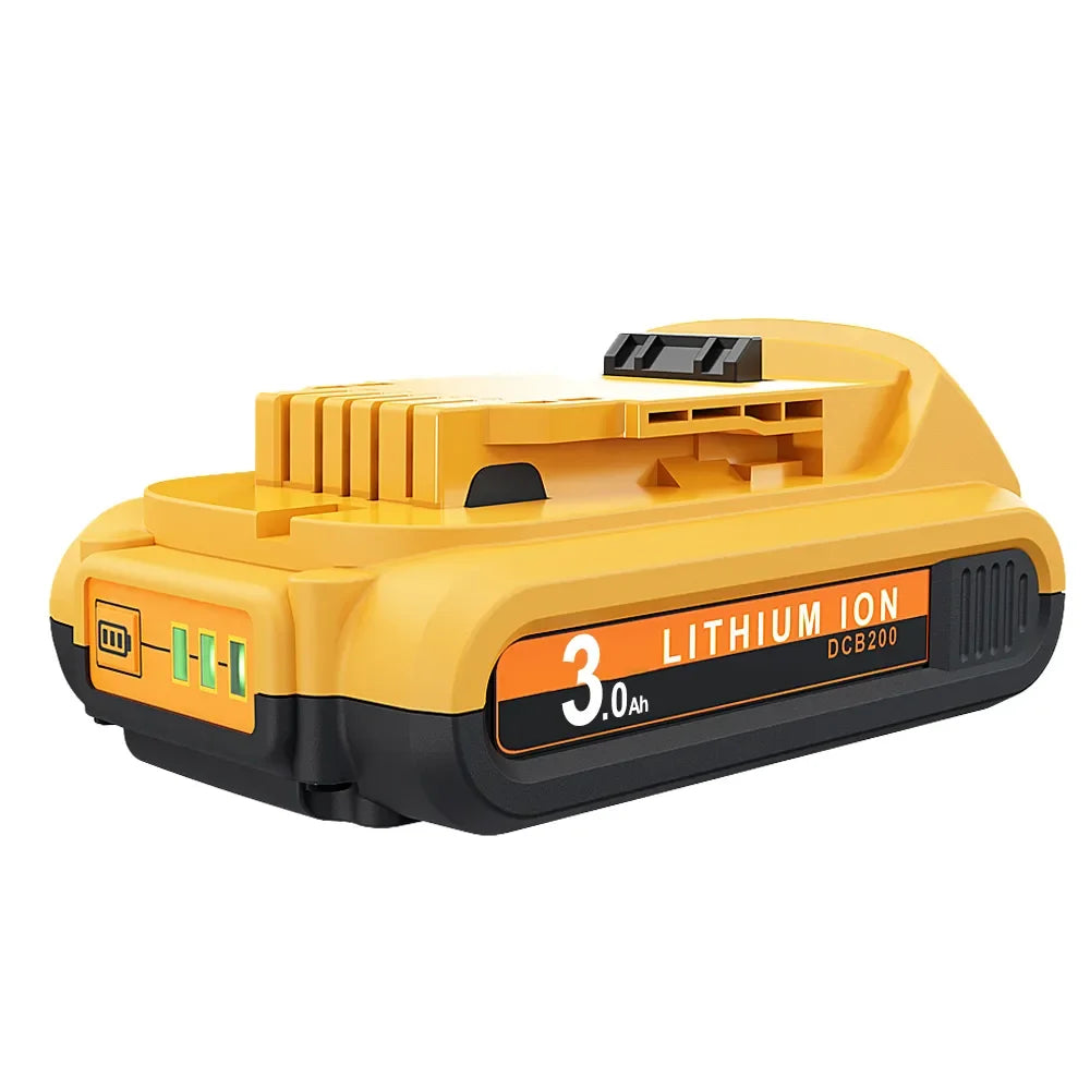 PowerCore 20V 3.0Ah/6.0Ah/9.0Ah Accu + Lader Compatibel met Dewalt DCB200 Serie | Accu Batterij | Vervangende Batterij Compatibel met Dewalt DCB206 DCB207 DCB204 DCB203
