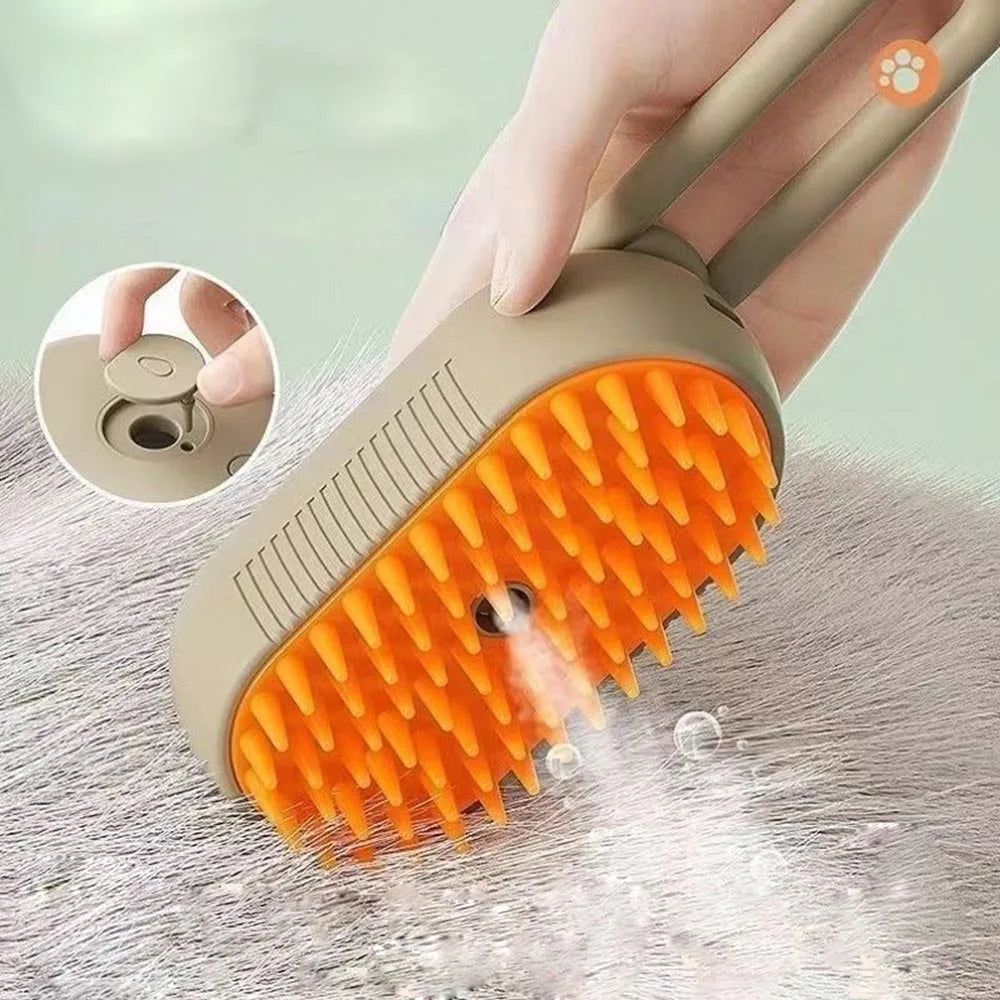 GroomGlow | Elektrische Stoomborstel voor Verwennerij van Gezelschapsdieren