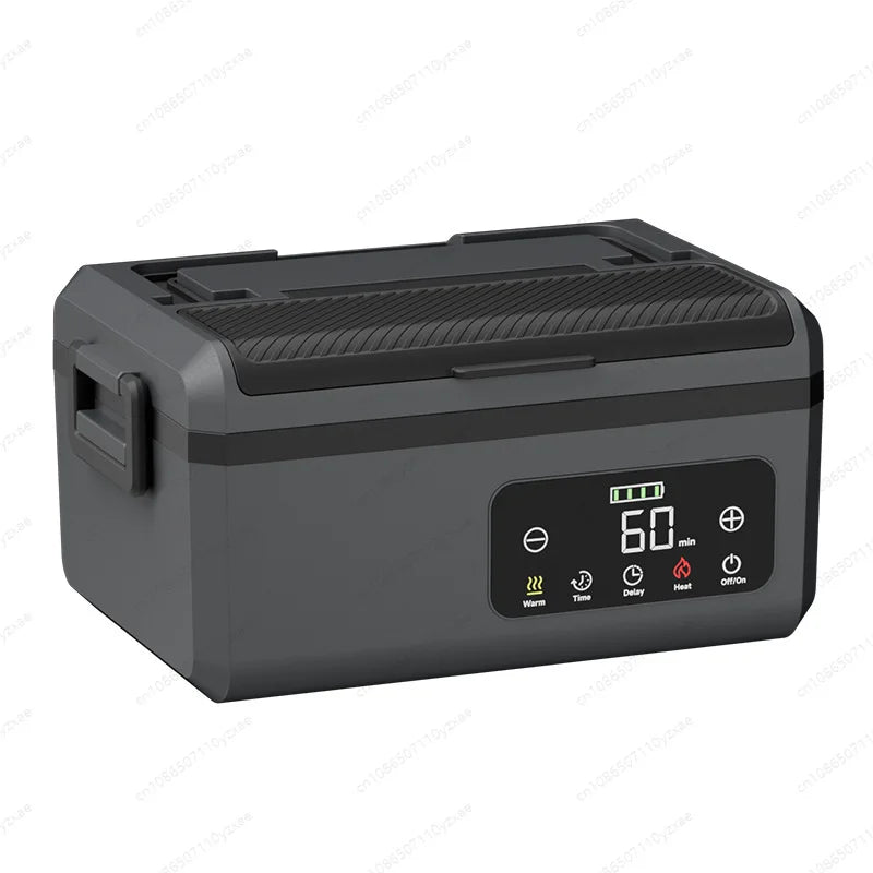 WarmMeal | Zelfverwarmende lunchbox | Zelfverwarmende Lunchbox Draadloos 1300ML – Elektrische Bento Box zonder Water, Oplaadbare Warme Maaltijd voor Onderweg en Werk
