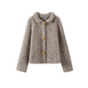 Elegant Gebreide Gilet met Opvallende Bloemenknopen!