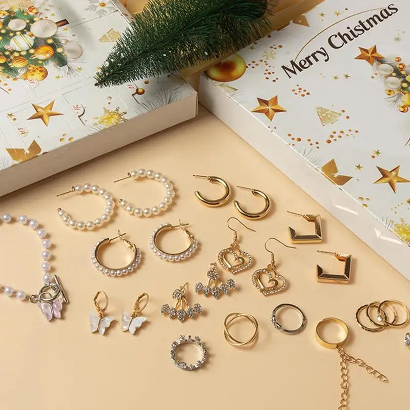 Advent Kalender Sieraden | Collectie met Halskettingen en Ringen voor Vrouwen en Tienermeisjes