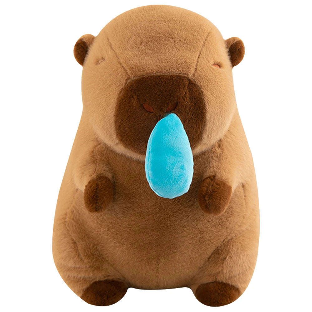 Cartoon Capibara Kussen | Uniek en speels - Zacht pluche materiaal - Leuk voor kinderen en volwassenen
