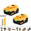 PowerCore 20V 3.0Ah/6.0Ah/9.0Ah Accu + Lader Compatibel met Dewalt DCB200 Serie | Accu Batterij | Vervangende Batterij Compatibel met Dewalt DCB206 DCB207 DCB204 DCB203