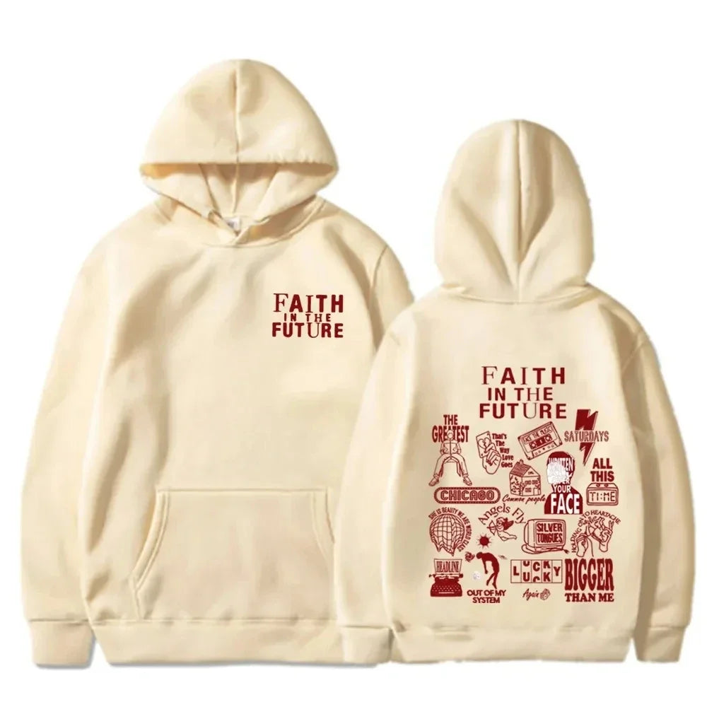Heren Varsity Hoodie | Loose Fit | Retro Letter Design - Warm en Duurzaam
