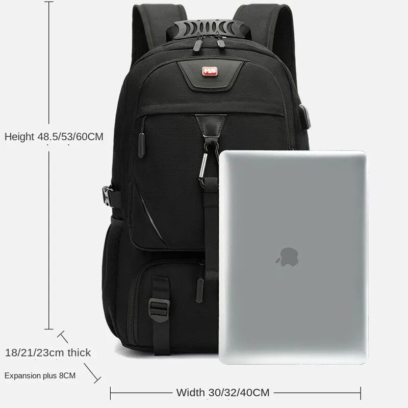 Tech Trek Pro 50-80L De Ultieme Rugzak Met Usb-Aansluiting