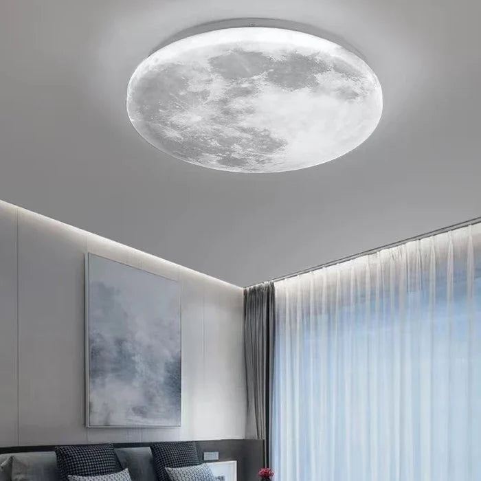 MoonAura Maan LED Lamp | Dimbaar | Ø26-40 cm | Kleurwissel met Afstandsbediening | Geschikt voor Slaapkamer, Hal & Badkamer | Moderne Minimalistische Stijl | Energiezuinig | Eenvoudige Installatie
