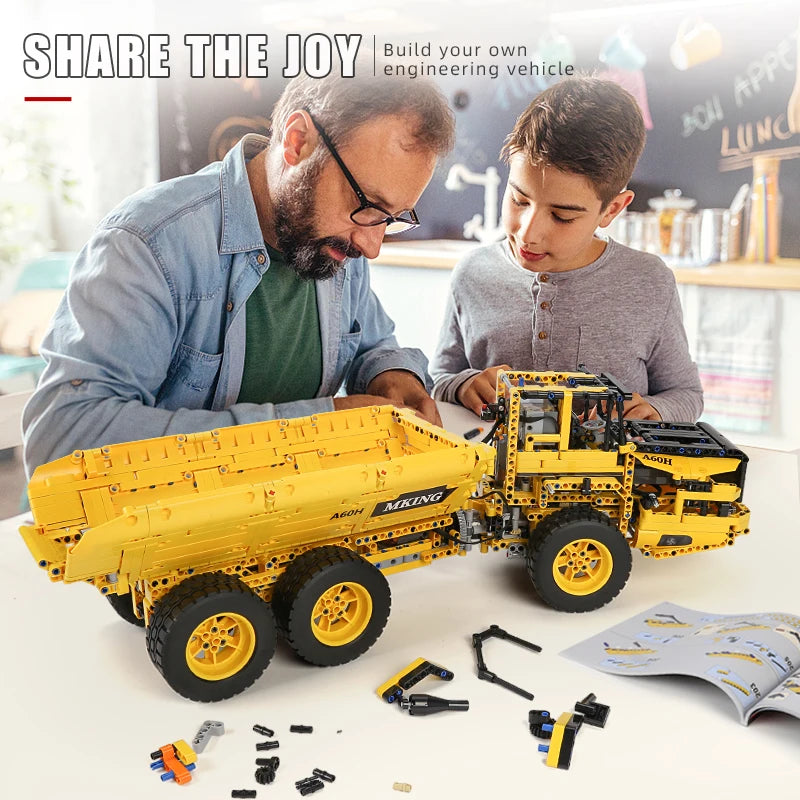 Dump Truck Bouwset - APP&RC Bestuurbaar - Sterk Technisch Design