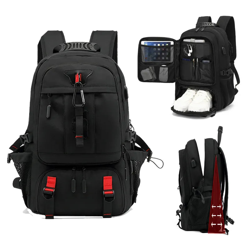 Tech Trek Pro 50-80L De Ultieme Rugzak Met Usb-Aansluiting