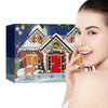 Kerst Advent Kalender - LED Verlichte Miniatuur Huisjes Set, Unieke Decoratie en Cadeau