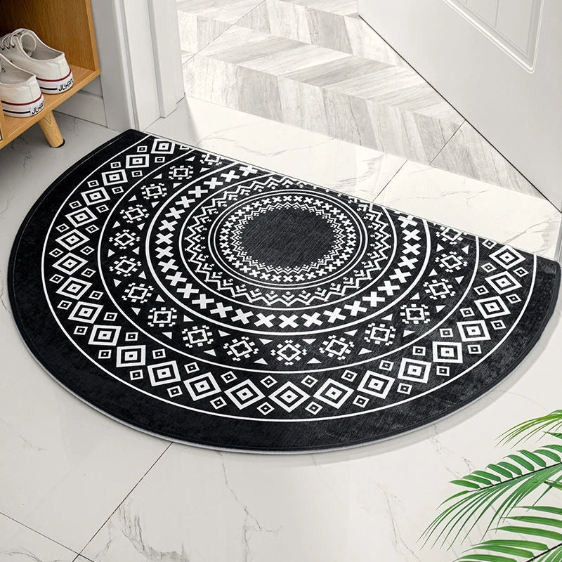 BohoVibes | Luxe Noordse Halve Cirkel Deurmat voor een Stijlvolle Entree in jouw Huis
