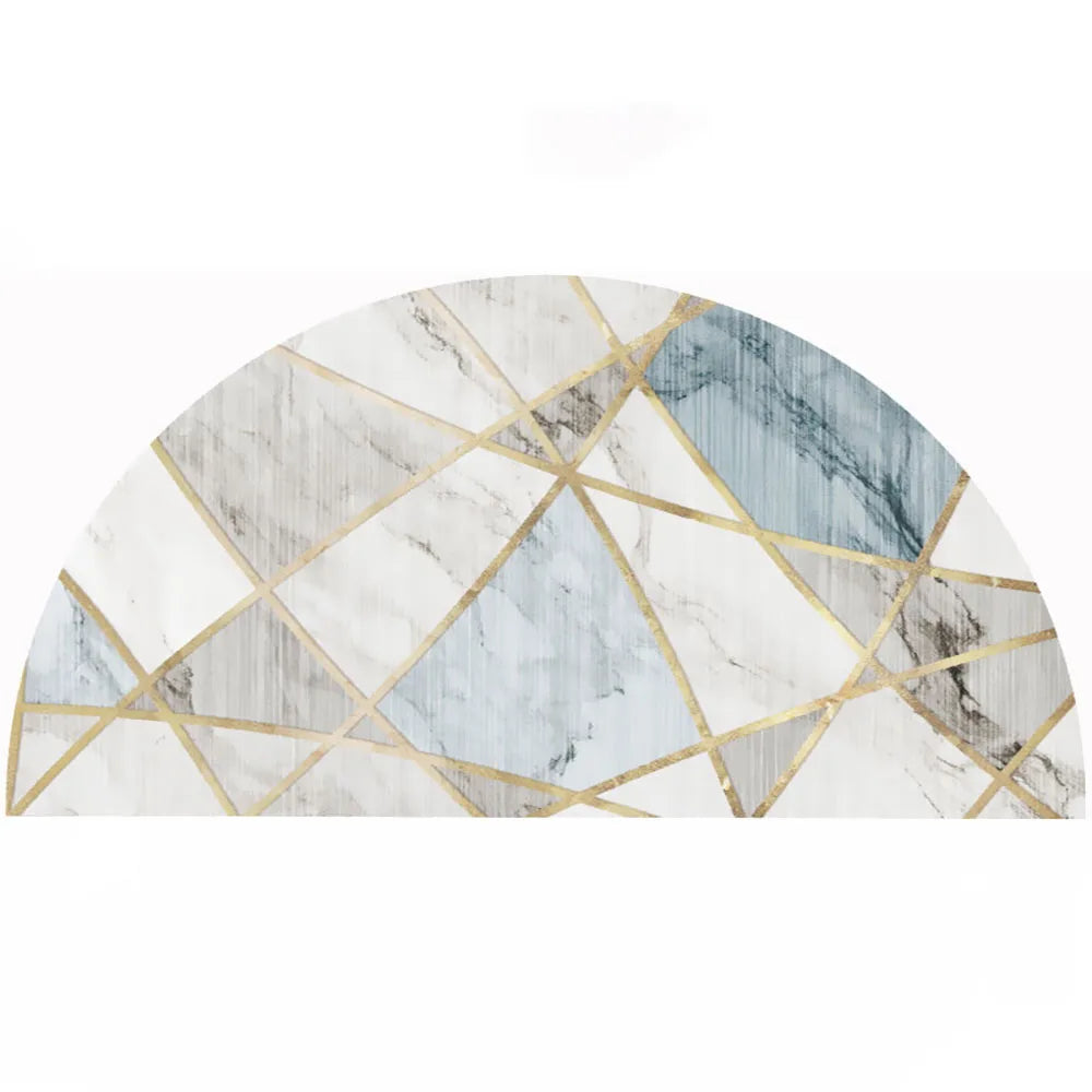 CozyNest | Halfrond Antislip Vloerkleed voor een Comfortabele Woonruimte