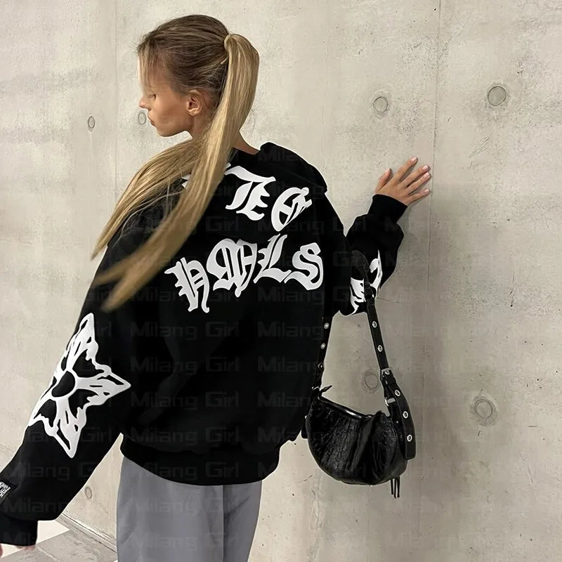 High Street Fashion Hoodie | Losse Pasvorm | Luxe Stoffen - Hoogwaardig Materiaal, Exclusieve Uitstraling