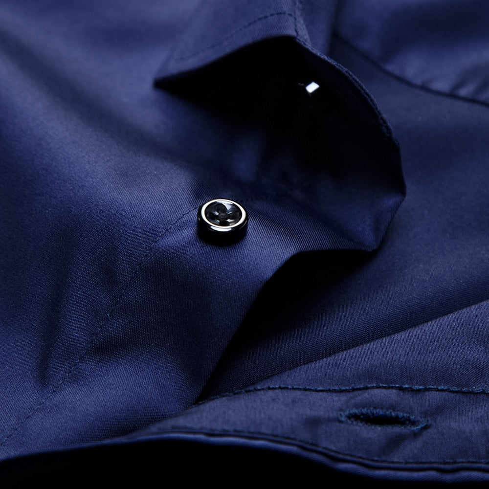Ashford Heren Overhemd Slim Fit Anti-Kreuk - Strijkvrij Dress Shirt van Katoen, Bamboevezel en Stretch - Licht en Ademend, in 10 Kleuren