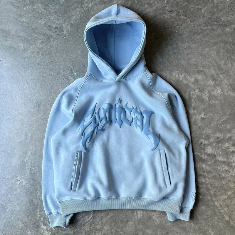 Harajuku Brief Gedrukte Hoodie | Loose Fit | Stijlvolle Casual Streetwear - Comfortabele Oversized Pasvorm