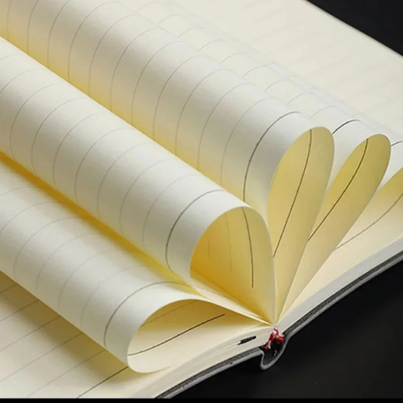 A5/A6 PU notitieboek met schapenvachtlook | Notitieboek | Dagelijks gelinieerd schrift voor werk of studie