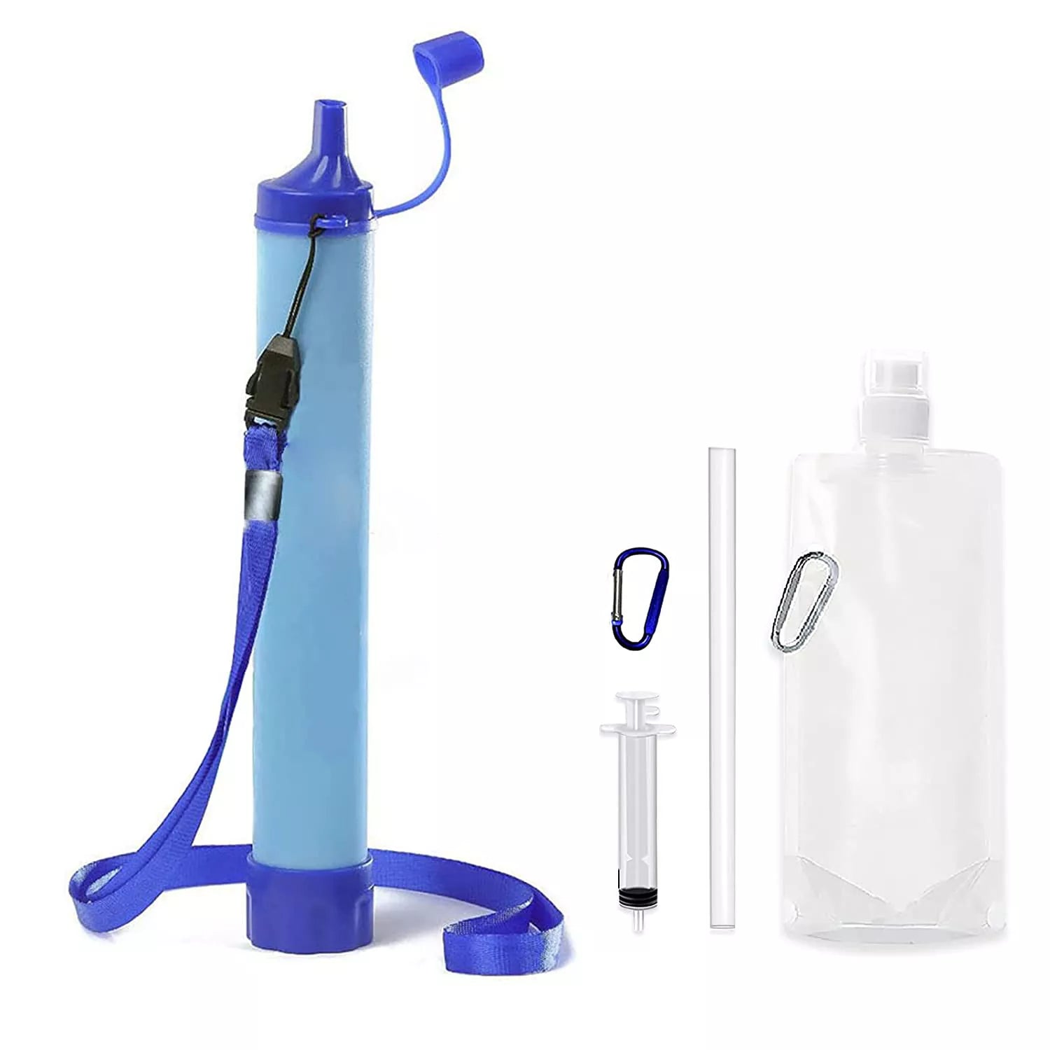 Waterfilter voor Noodsituaties – Draagbaar Survival Waterzuiveringssysteem met 4-Fase Filter | Outdoor & Prepping