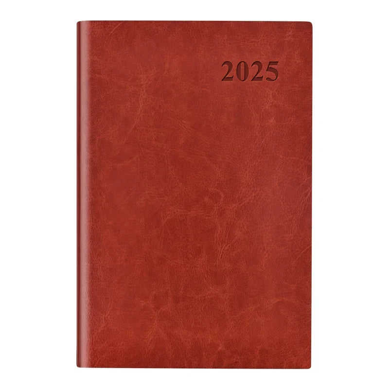 A4 zachte lederen planner 2025/2026 | Agenda | Notitieboek met jaarkalender en efficiënte planning