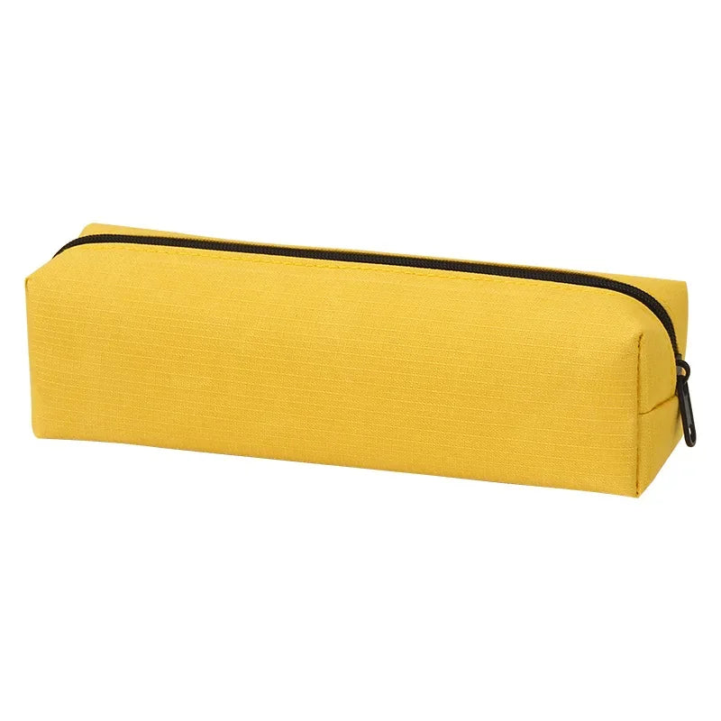 Kleine effen kleur etui met rits | Pennenzak | Kawaii mini pennenetui voor school en kantoor