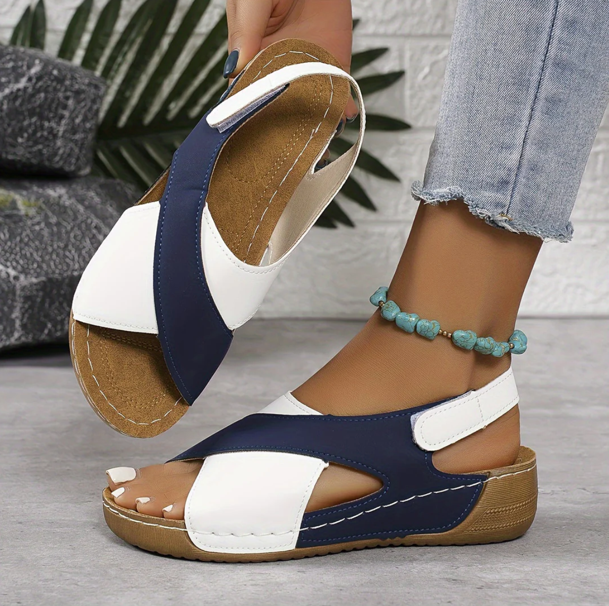 Dames Wandelsandalen – Ademend en Orthopedisch Comfort | Lichtgewicht Zomersandaal