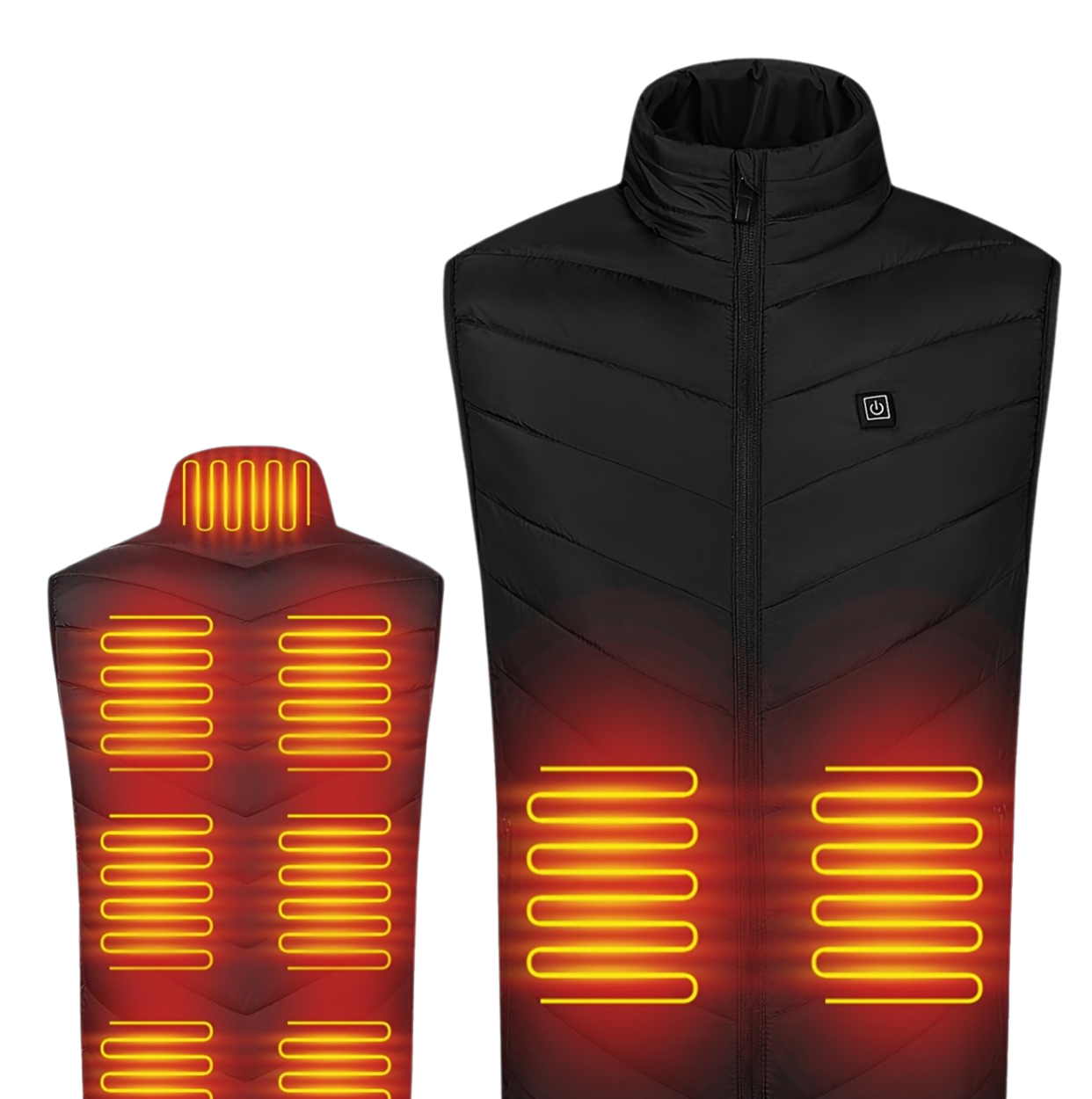 Visconte | Elektrische Verwarmde Bodywarmer Unisex | Softshell elektrisch vest, USB-heating, instelbare warmte, outdoor winterlaag