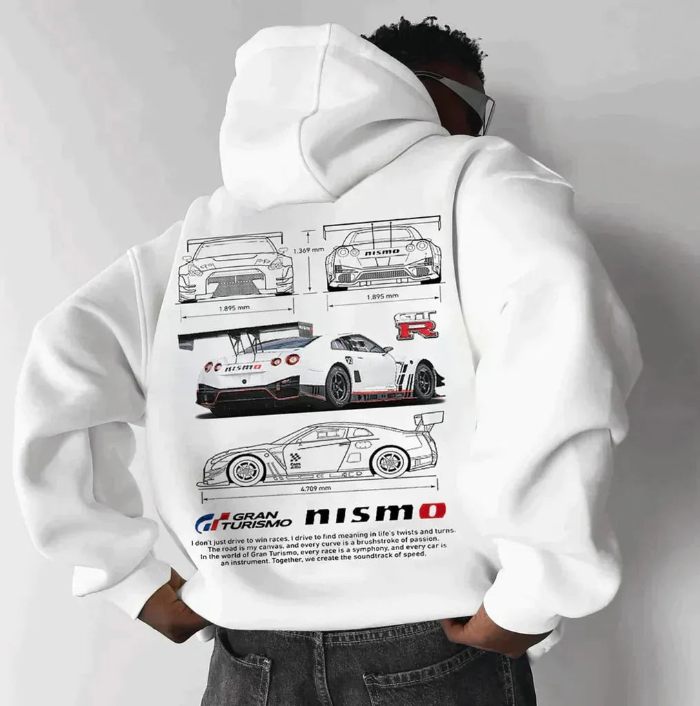 De Oversized Racing Hoodie - Visconte