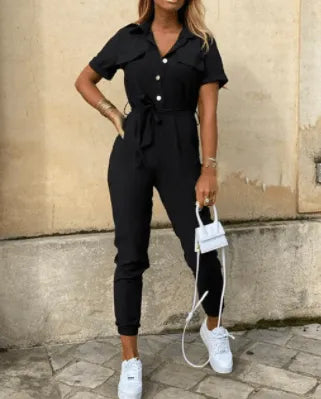 Johanna - Button Down Jumpsuit - Visconte