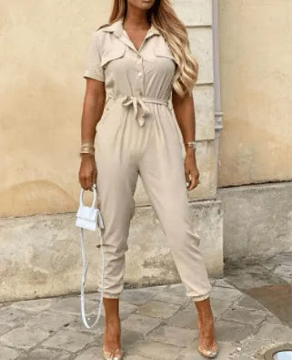 Johanna - Button Down Jumpsuit - Visconte