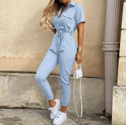 Johanna - Button Down Jumpsuit - Visconte