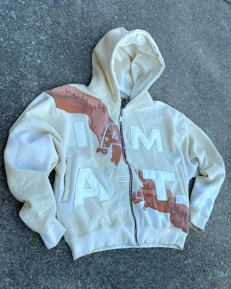 Heritage Streetwear Hoodie | Losse Pasvorm | Erfgoedpatronen - Cultureel Rijk, Stijlvol Authentiek