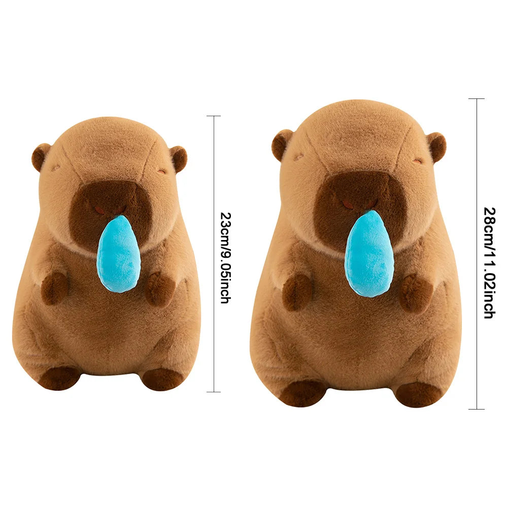 Cartoon Capibara Kussen | Uniek en speels - Zacht pluche materiaal - Leuk voor kinderen en volwassenen