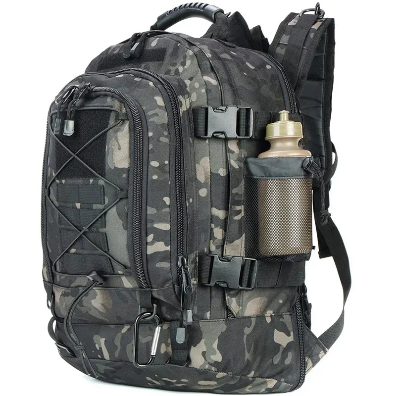 MILPRO | Tactische Rugzak 60L | Waterdicht nylon, molle systeem, heavy duty outdoor rugzak voor hiking en survival