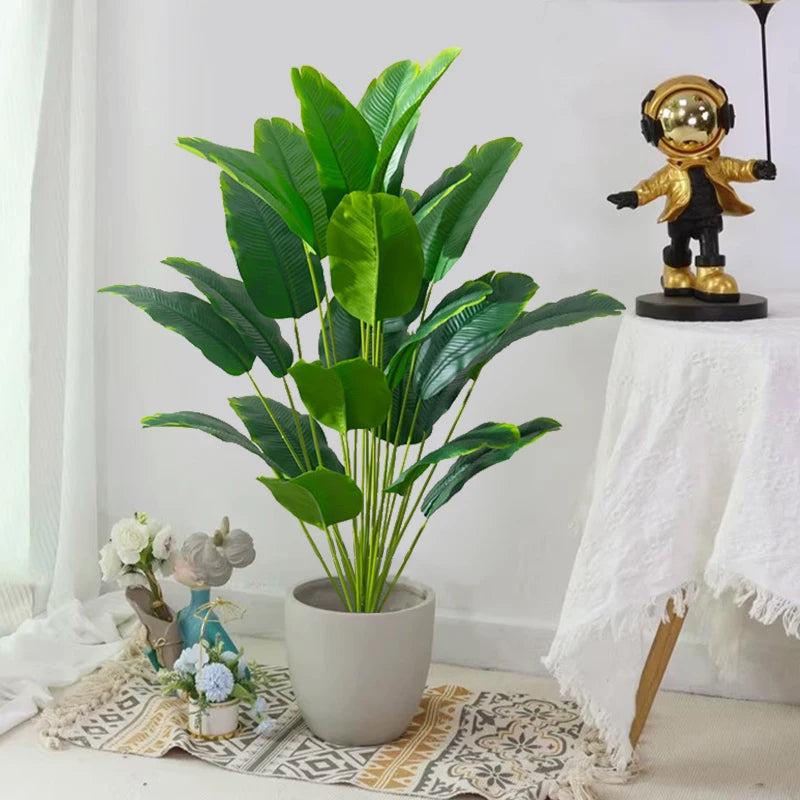 Kunstplant Tropische Bananenblad boom | Real Touch Monstera Bladeren | Decoratie Voor Huis & Tuin