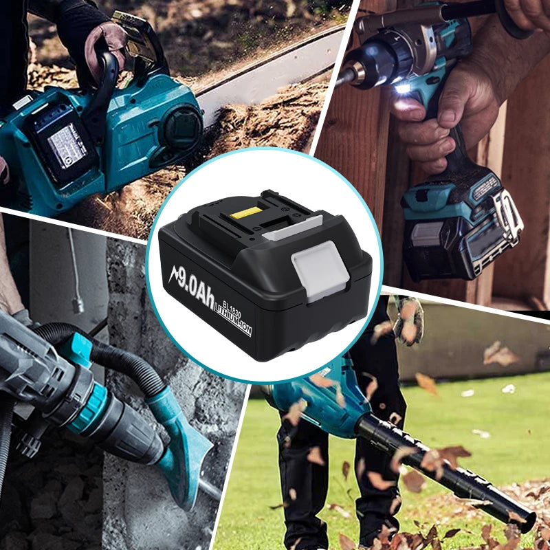 PowerCore 18V Accu 9.0 Ah 9000mAh Compatibel met Makita BL1850B BL1860 BL1830 LXT400 | Accu Batterij | Oplaadbare Batterij Voor Makita Boormachine & Gereedschap