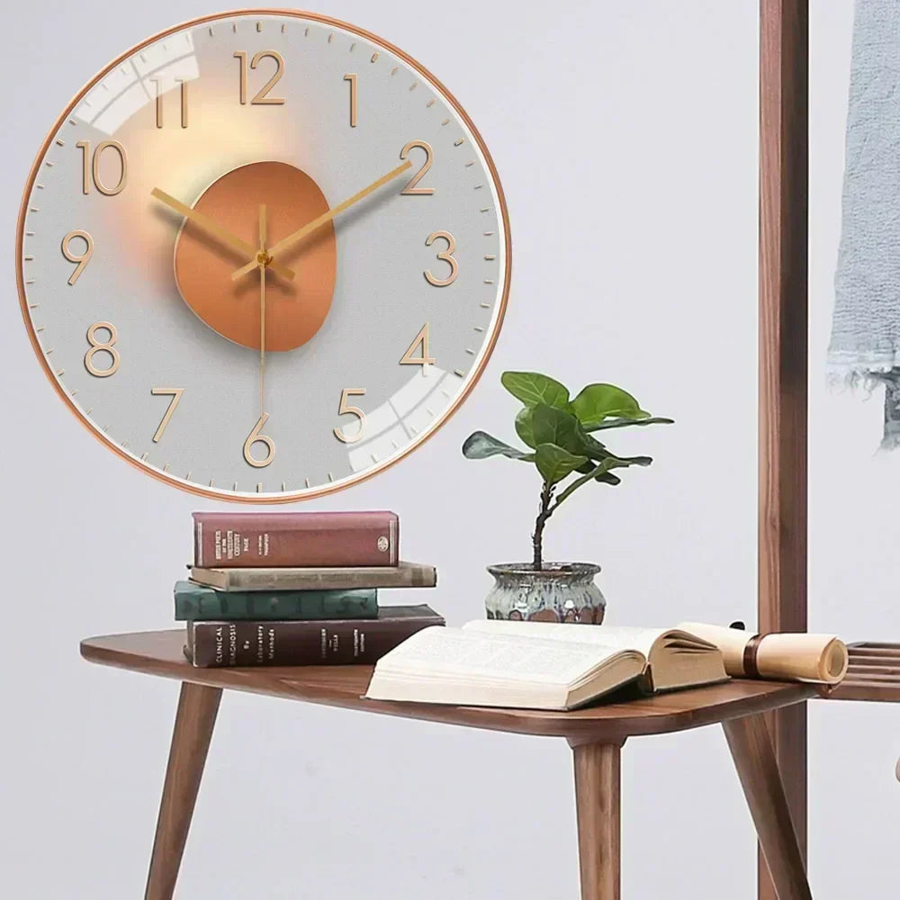 SilentTime Wandklok - Klassiek Ontwerp met Tijdloze Charme - Elegant, Stille en Perfect voor Elke Kamer