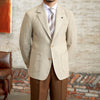 Slim fit cotton-linen blend jacket