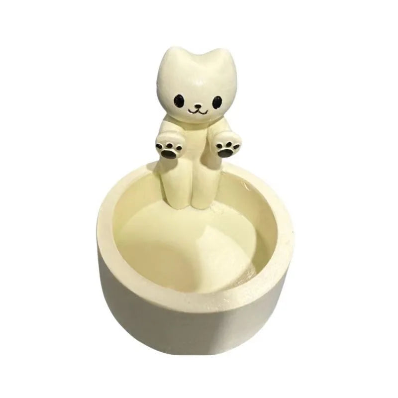Kitten Kaarshouder Leuke Kat Kandelaar Creatieve Aromatherapie Kaarshouder
