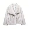 Visconte | Dames Wintermantel | Fluffy kunstbont jas, reverskraag, losse pasvorm, warme winterjas