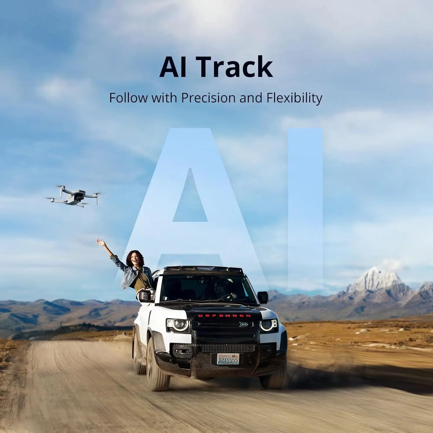 AeroPro ATOM 2 Drone 4K UHD Video 8K Foto 3-Assige Gimbal | Drone | Ultralichte Drone 249g met 10KM Bereik, AI Nachtmodus & Tracking