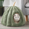 PumpkinPaws | Knus Gesloten Kattenbed voor de Winter