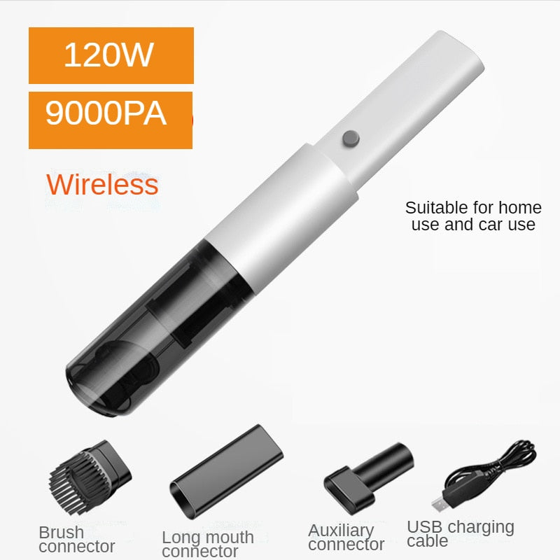 AeroClean Draadloze Mini Stofzuiger met Vacuümfunctie – USB Oplaadbaar