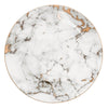 Michaelangelo | Luxe Marmeren Porseleinen Borden met Gouden Rand – Dessert-, Steak- & Dinerborden