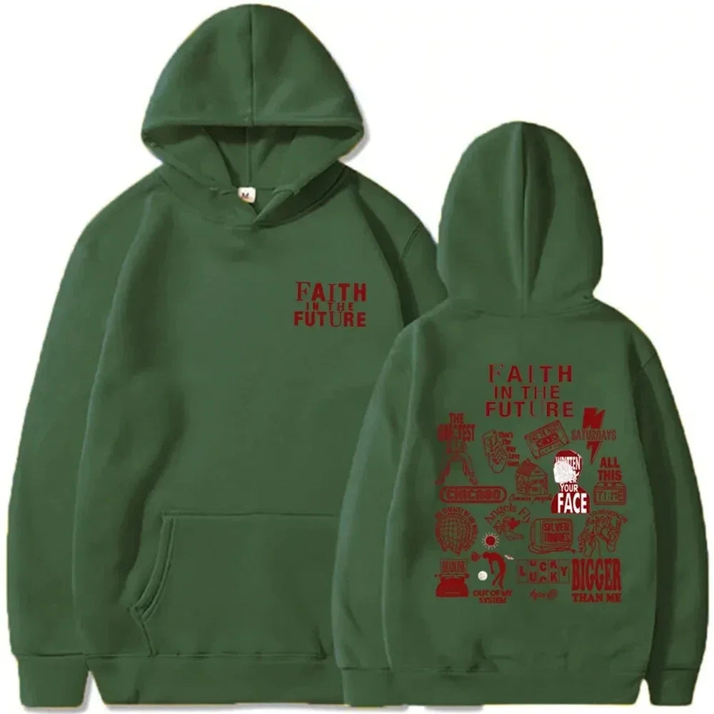 Heren Varsity Hoodie | Loose Fit | Retro Letter Design - Warm en Duurzaam