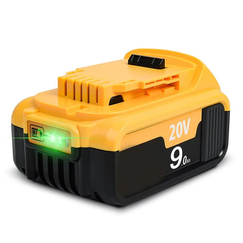 PowerCore 20V 3.0Ah/6.0Ah/9.0Ah Accu + Lader Compatibel met Dewalt DCB200 Serie | Accu Batterij | Vervangende Batterij Compatibel met Dewalt DCB206 DCB207 DCB204 DCB203