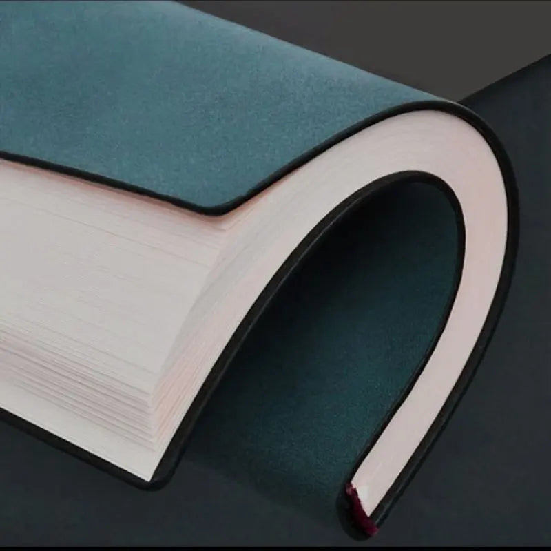 A5/A6 PU notitieboek met schapenvachtlook | Notitieboek | Dagelijks gelinieerd schrift voor werk of studie