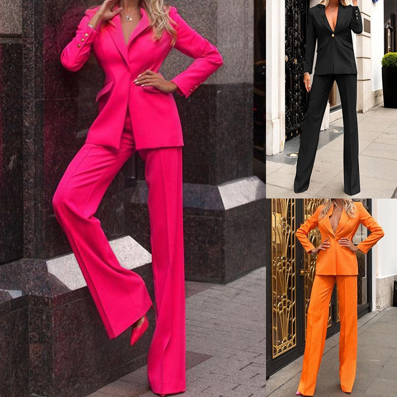 Sylvie | Elegant Tweedelig Blazer Pak voor Dames