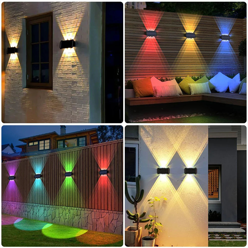 Solar Wandlamp Buiten met IP65 Waterdichte LED Verlichting en Zonne-energie